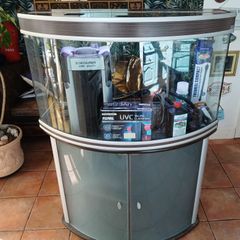 aqualantis bow front aquarium 200lt
