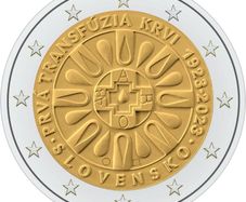 Slovakia 2 Euro Commemorative Coin 2023 - The First Blood Transfusion in Slovakia. Uncirculated.
