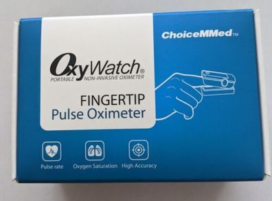 PULSE OXIMETER (Finger) OXYWATCH (ChoiceMMed) Medical Grade. Batteries Inc.