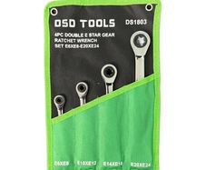 DSD Tools 4-Piece Double E-Star Gear Wrench Set