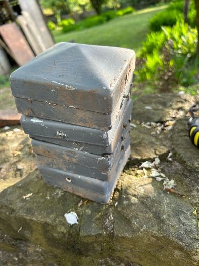 Galvanised Metal Post Caps