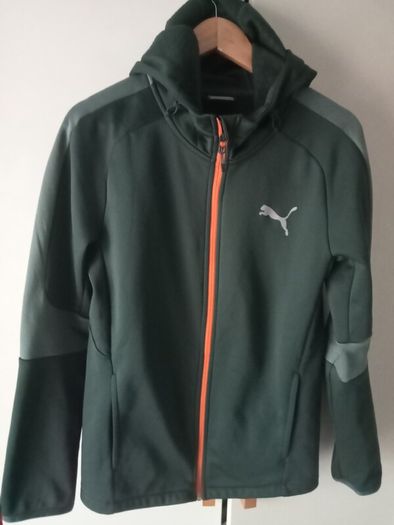 PUMA Evostripe Warm Full Zip Hoodie Green Gables