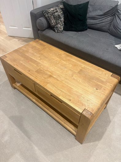 Solid Oak Coffee Table