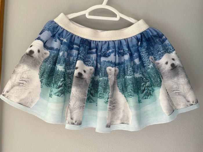 Baby girls Polar bear tulle skirt age 1 EUC