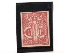 1922 Ireland O'Loughlin Murphy & Bolan one shilling Red Impert mounted mint.