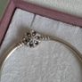 Pandora moments bangle sparkly snowflake claps in good condition small size Image 9