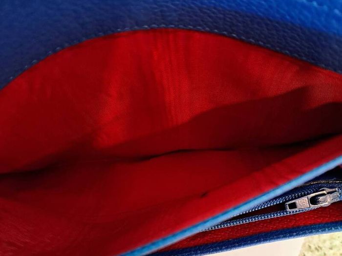 Celine Large Flap Wallet, Cobalt Blue, Phoebe Philo