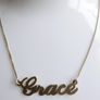 Vintage 925 Sterling Silver "Grace" on a chain length 19" - 3,2g Image 3