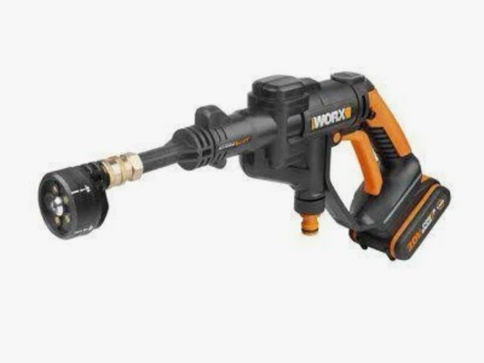 Worx PowerShare Hydroshot portable pressure cleaner.