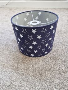 Starry night navy ceiling lamp shade