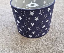 Starry night navy ceiling lamp shade
