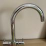Kitchen tap dual-lever mono mixer chrome Image 2
