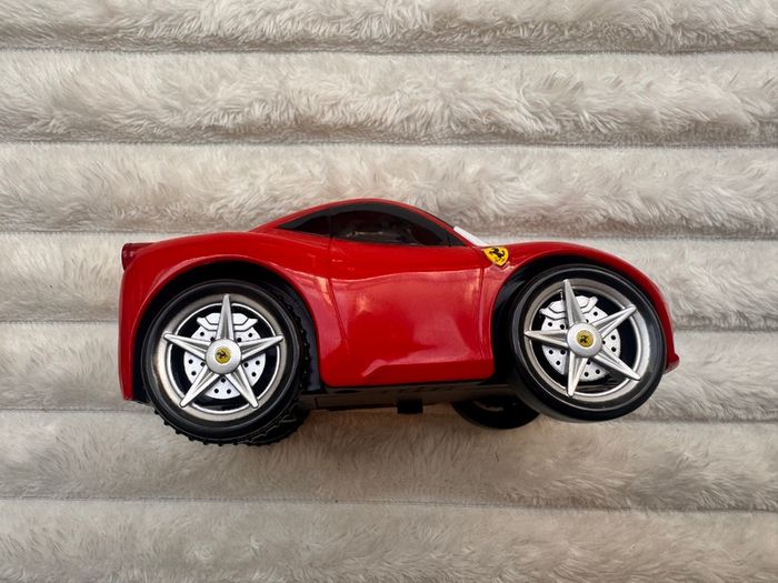 BB Junior Ferrari Car Press & Go Toy Red Kids Sports car approx. 13 cm. Length never used Please see photos