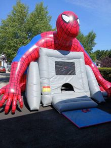 spiderman bouncy castle