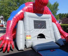spiderman bouncy castle