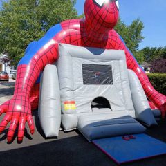 spiderman bouncy castle