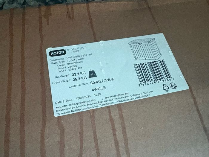 Outdoor storage box NEW