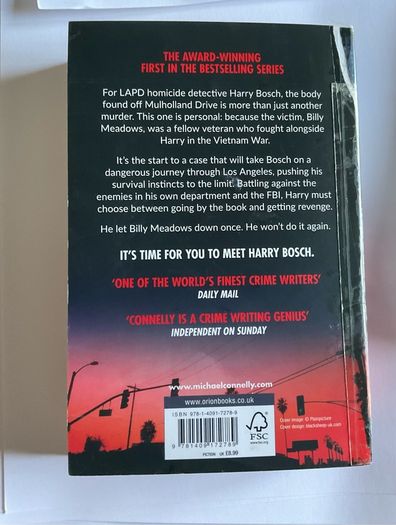Michael Connelly "Bosch" series x 6 books
