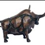 Large Abstract Bull (35cm) - Patinated Bronze Image 6
