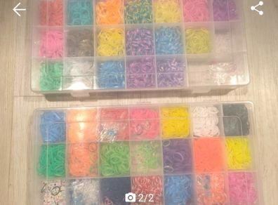 Loom bands with storage boxes