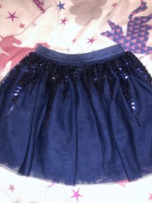 Girls Navy Skirt 5/6