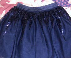 Girls Navy Skirt 5/6