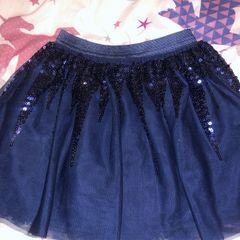 Girls Navy Skirt 5/6