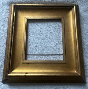 frame This is a modern, deep-profile gilt wood picture frame with a slip / inner liner profile.