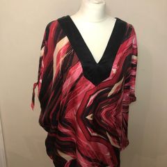 Planet black/pink blouse (XL)