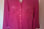 M&amp;S Magenta blouse size UK18/20 EU46/48 Postage included