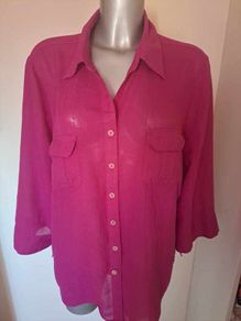 M&S Magenta blouse size UK18/20 EU46/48 Postage included