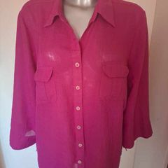 M&S Magenta blouse size UK18/20 EU46/48 Postage included