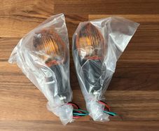 Motorcycle Front - Rear Turn Signal Indicators Amber - Kawasaki Ninja 250R - New Pair