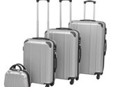 Four Piece Hardcase Trolley Set Silver