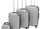 Four Piece Hardcase Trolley Set Silver