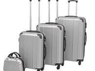 main image for ad Four Piece Hardcase Trolley Set Silver