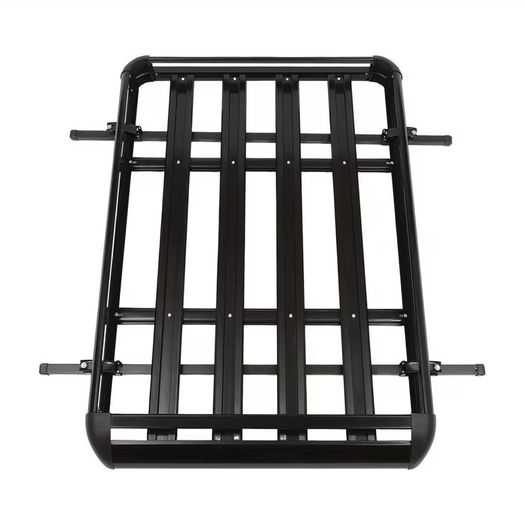 Universal black roof rack cargo basket