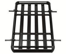 Universal black roof rack cargo basket