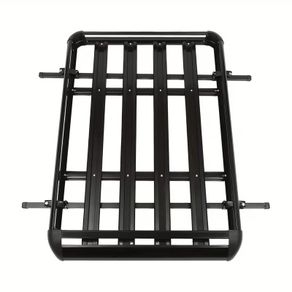 Universal black roof rack cargo basket