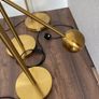 Pair of Contemporary gold table desk floor lights set of 2 Image 4