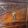 Antique oak desk and Edwardian triple mirror Image 4