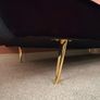 SKLUM Black suede futon Image 4