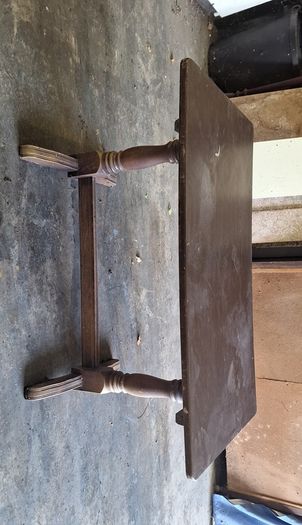 Selection of wooden coffee tables / chairs