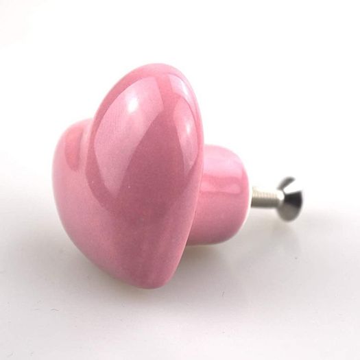 10PCS Heart-Shaped Drawer Pulls Ceramic Knobs for Cabinet, Kids Room Drawer, Dresser Drawer, with Screw (FREE SHIPPING)
