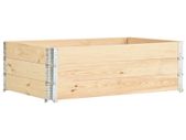 Raised Beds 3 pcs 50x150 cm Solid Pine Wood