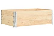 Raised Beds 3 pcs 50x150 cm Solid Pine Wood