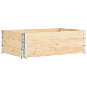 Raised Beds 3 pcs 50x150 cm Solid Pine Wood