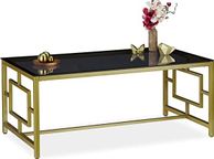 main image for ad Coffee Table Glass Black &amp; Gold