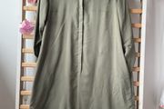 shirt bnwt H&amp;M long shirt /shirt dress khaki size 10