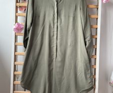 shirt bnwt H&M long shirt /shirt dress khaki size 10